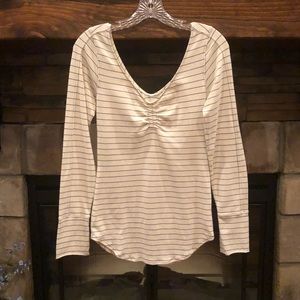 Free People Long Sleeve Form Fitting Top • Large